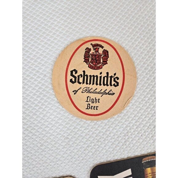 Vintage 70s 80s Beer Coasters lot 12 Piece Collection Breweriana Bar Man Cave - Picture 5 of 6